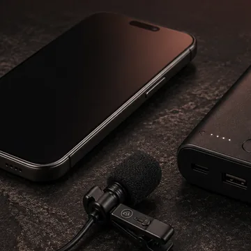 IMAGEN: miniatura redonda del paso 1 — el celular configurándose antes del evento, la shot list a la vista