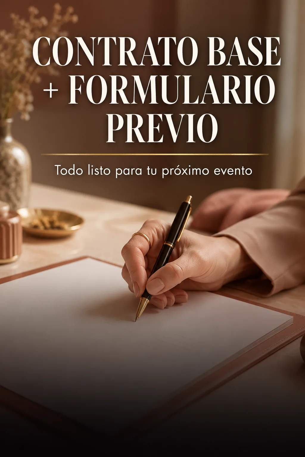 IMAGEN: el contrato base y el formulario previo, impresos o en pantalla, listos para firmar