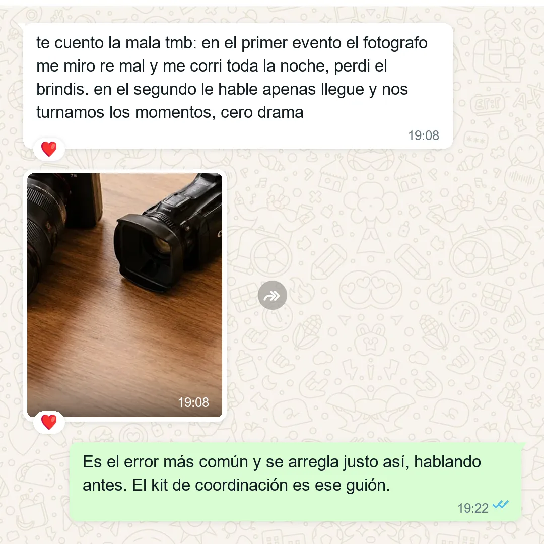 TESTIMONIO: captura real de WhatsApp 8 de 8 — el pero honesto: algo que le costo y como lo resolvio. SIN TESTIMONIO REAL NO SE PUBLICA